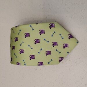 Alynn Neckwear Silk Cat Fish Design Vintage Necktie